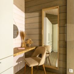 Зеркало-рама, Размер: 500х1200(h)мм, Цвет: Коричневый Liana