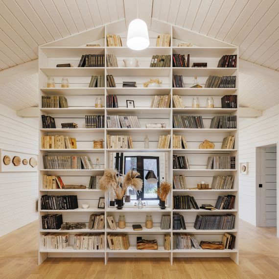 Библиотека S4 (сосна), Цвет: Белый