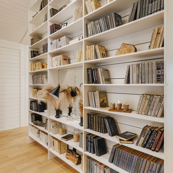 Библиотека S4 (сосна), Цвет: Белый, изображение 3