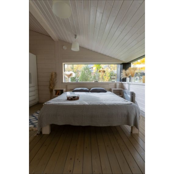 Кровать HARDWOOD, Размер: 1400х2000мм, Цвет: Белый, изображение 3