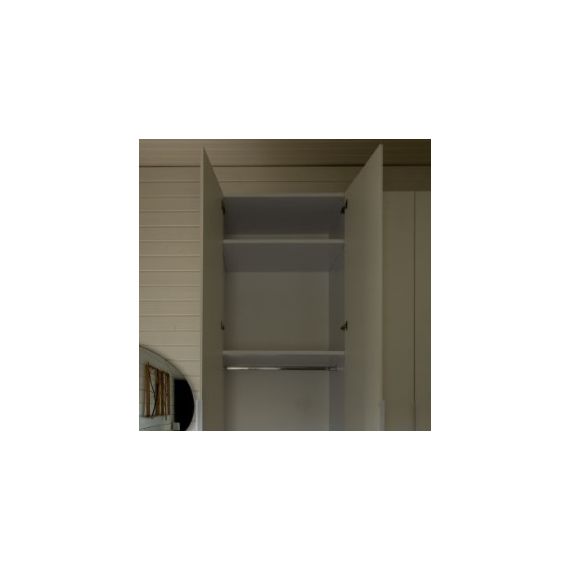 Шкаф, Размер: 2700х900х520мм, Оснащение: 2 полки и штанга платянная, Фасады: МДФ. Белые крашеные. Ручки торцевые белые., изображение 3