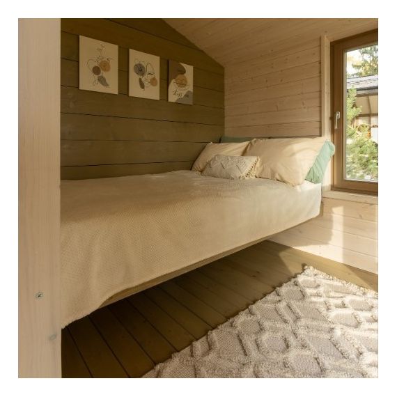 Кровать Подиум, Размер: 1200х2000мм, Цвет: Белый