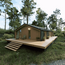Комплект "Кедр65". Цоколь декоративный на фундамент (Высота 500мм, Цвет: Cерый), Наличие террас: Комплект террас №7, Периметр цоколя: 44, изображение 4